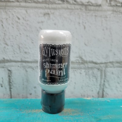 Dylusions Shimmer Paint White Linen